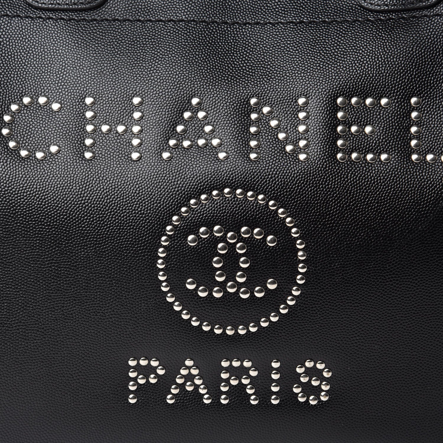 Chanel Caviar Small Studded Deauville Tote Black 11 of 11