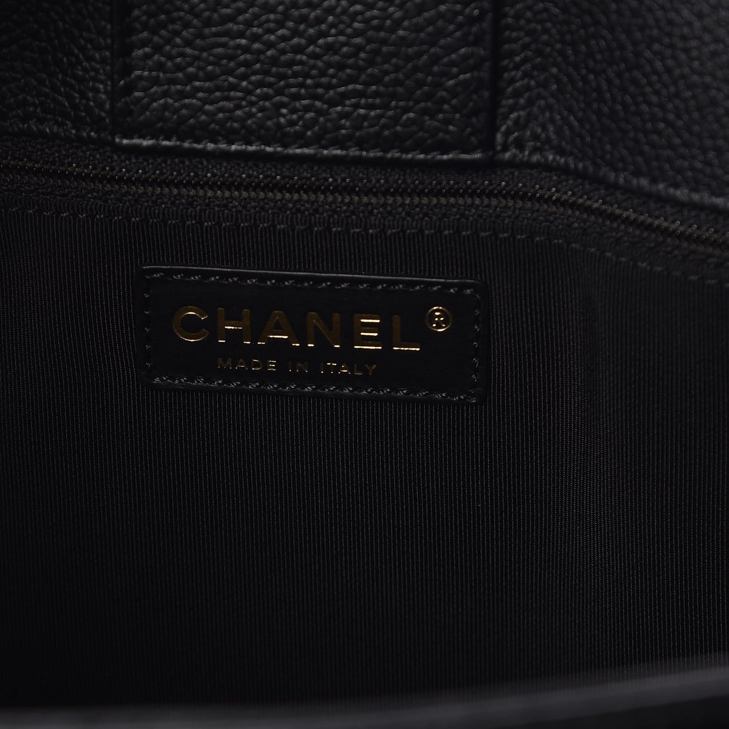 Calfskin Cerf Shopper Tote Black