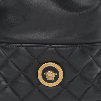 Versace Nappa Quilted Medusa Bucket Bag Black 8 of 10