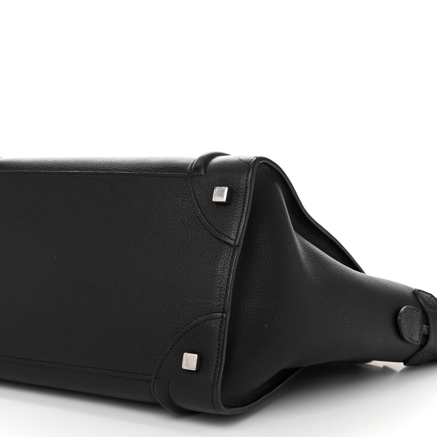 Celine Drummed Calfskin Mini Luggage Black 10 of 10