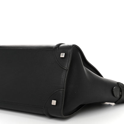 Celine Drummed Calfskin Mini Luggage Black 10 of 10