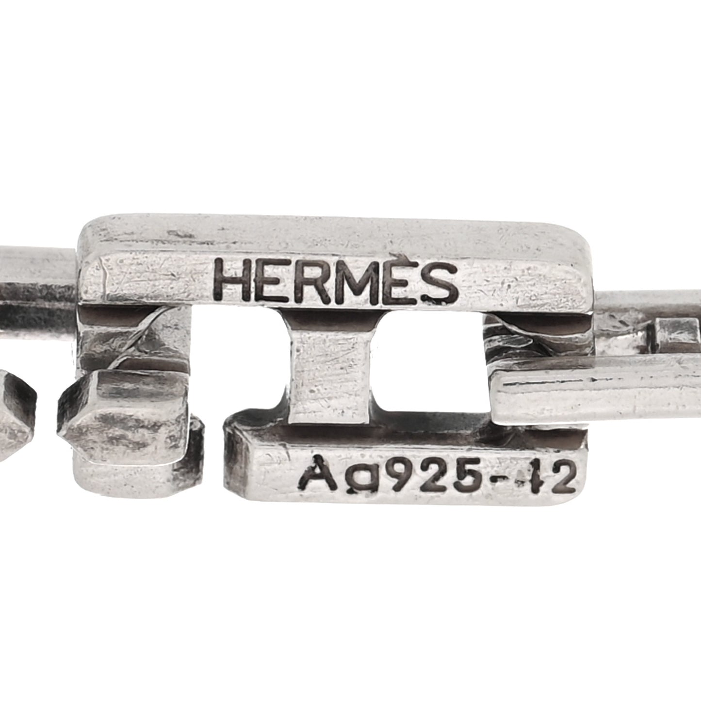 Sterling Silver H Logo Hercules Link Necklace