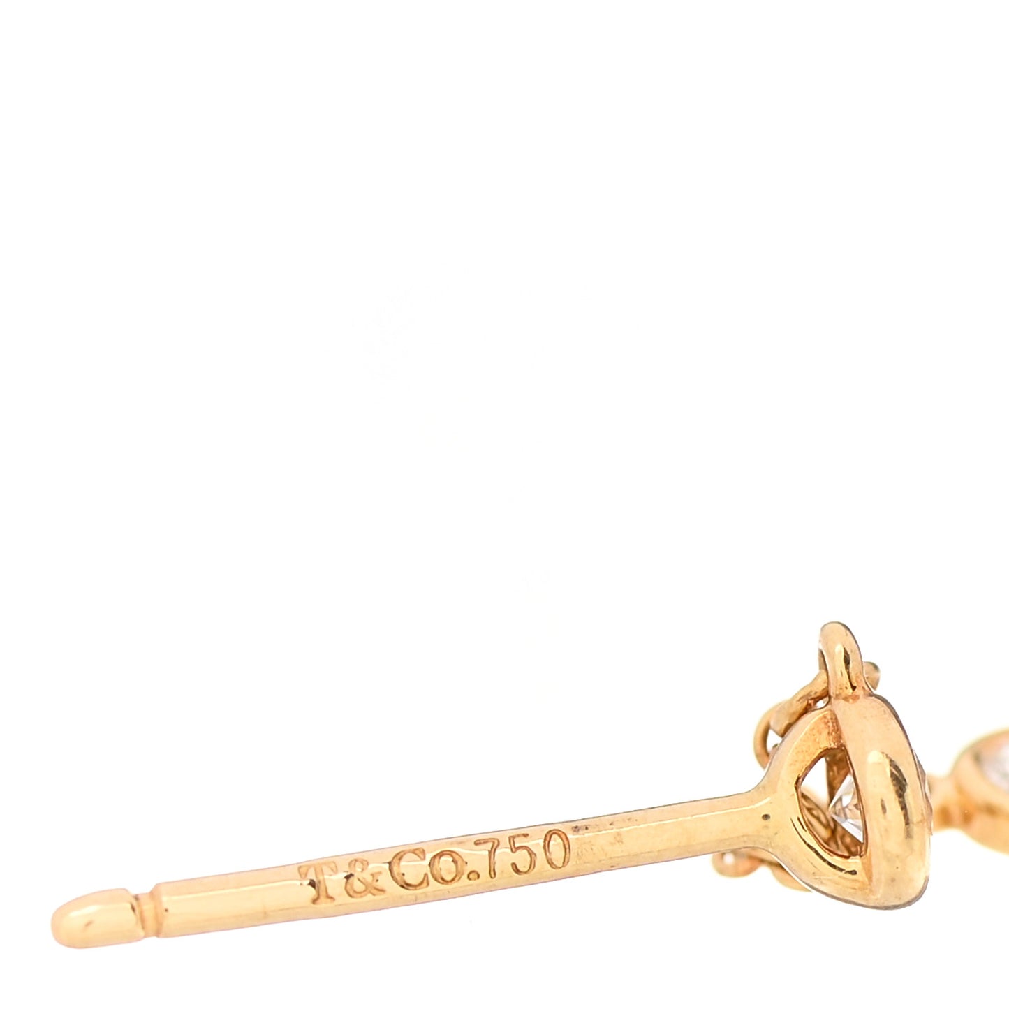 18K Yellow Gold Elsa Peretti Diamonds by the Yard Drop Earrings
