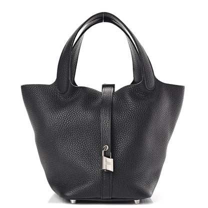 Hermes Taurillon Clemence Picotin Lock 18 PM Black 1 of 10