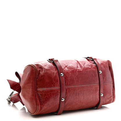 Miu Miu Vitello Lux Medium Bow Bag Amarena 4 of 14