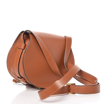 Chloe Calfskin Mini Marcie Round Crossbody Bag Tan 3 of 11