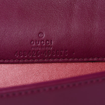Gucci Velvet Matelasse GG Marmont Mini Bag Fuchsia Violet Cyclamen 6 of 8