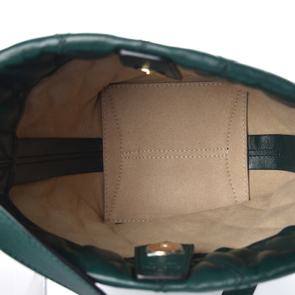 Givenchy Lambskin Quilted Mini GV Bucket Bag Green Forest 5 of 6