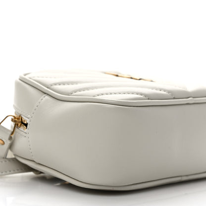 Saint Laurent Calfskin Matelasse Monogram Lou Belt Bag Ivory 9 of 11