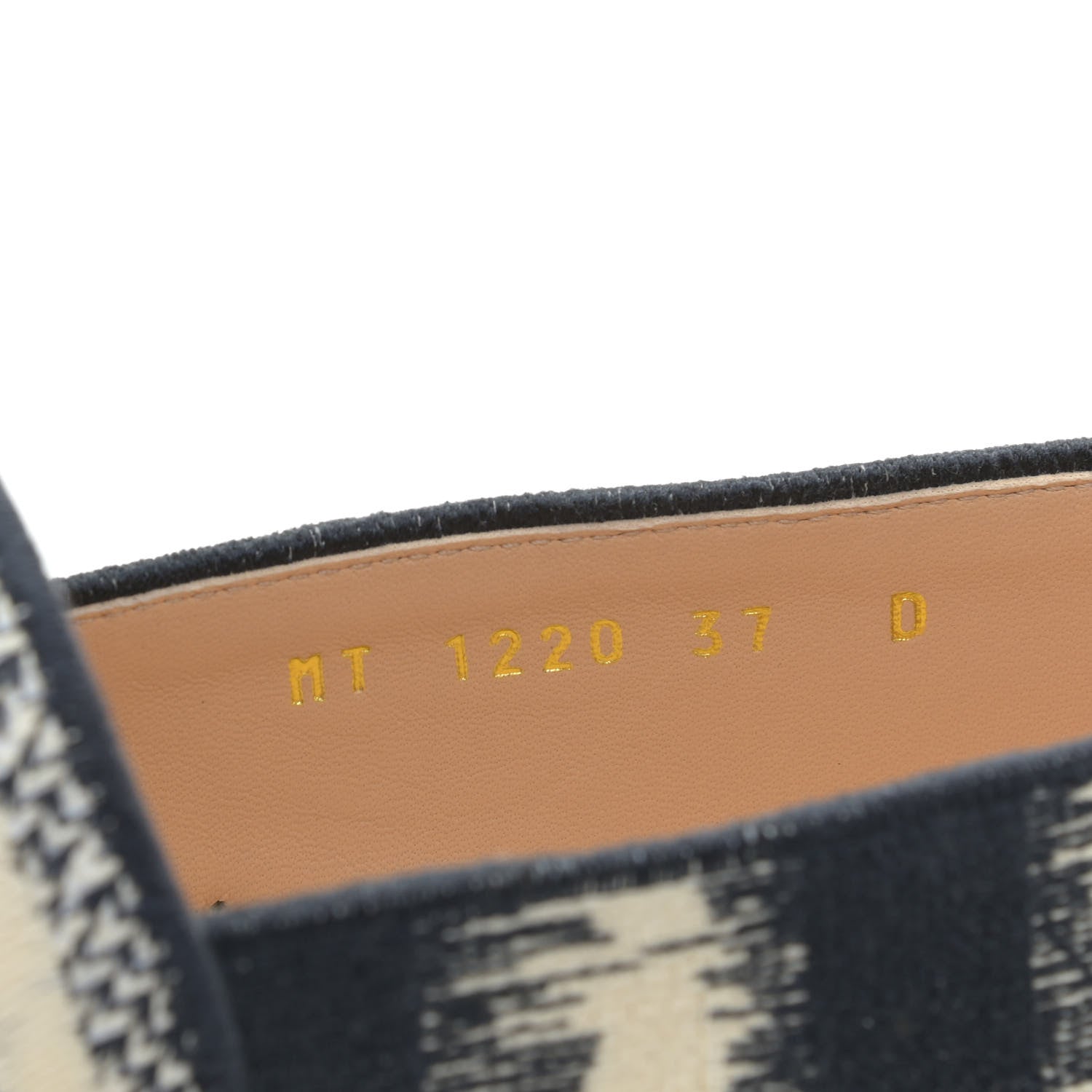 Christian Dior Cotton D-Stripes Embroidered Granville 15mm Espadrilles 37 Deep Blue 9 of 10