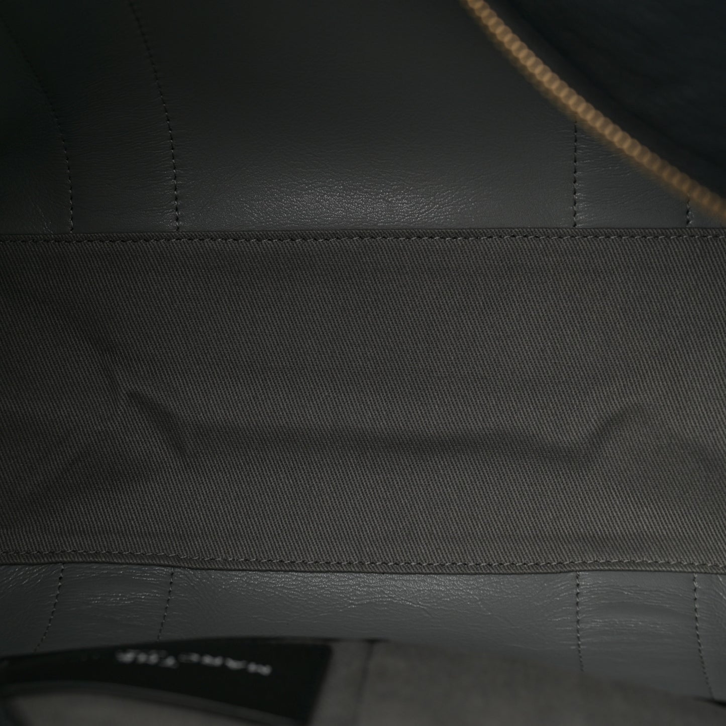 Grained Calfskin Large The Tote Bag Black