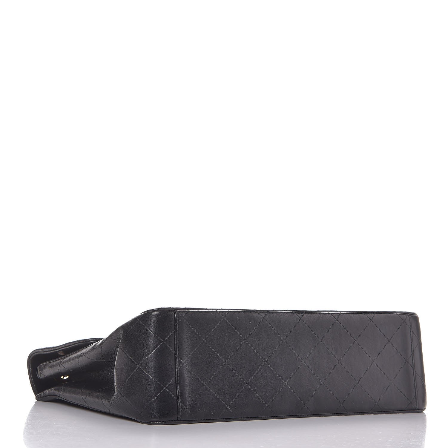 Chanel Lambskin Quilted XL Jumbo Single Flap Black 5 of 14