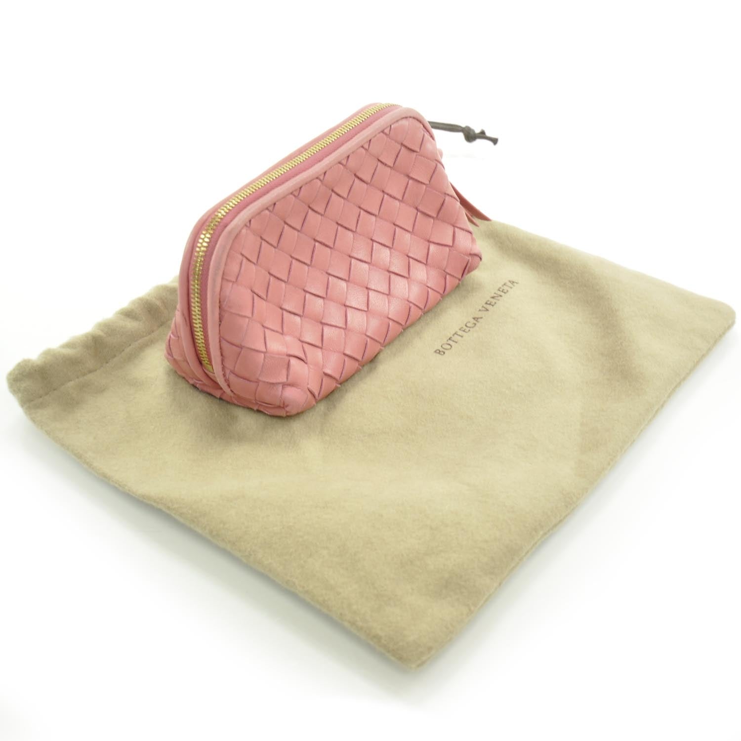 Bottega Veneta Nappa Intrecciato Small Cosmetic Case 3 of 8