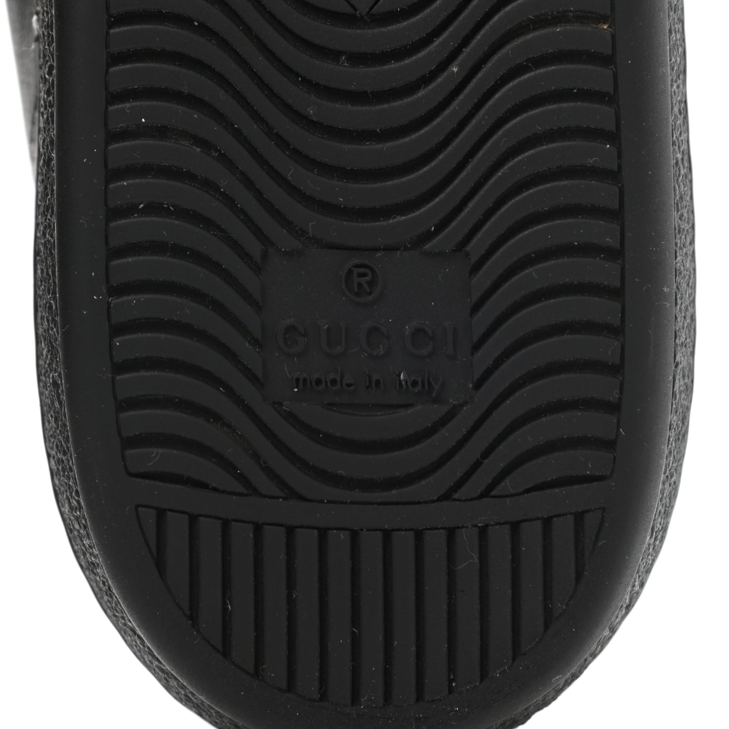 Calfskin Crocodile Web Ace Sneakers 39 Black