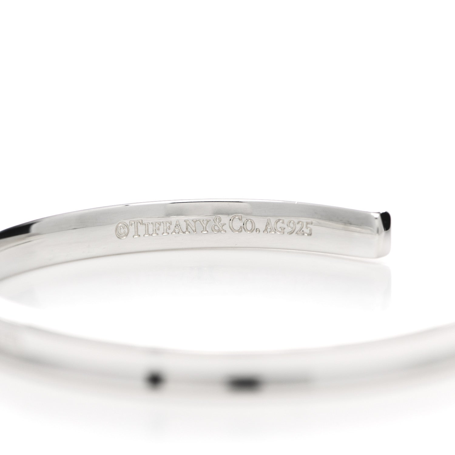 Tiffany Sterling Silver Narrow 1837 Cuff Bracelet 3 of 3