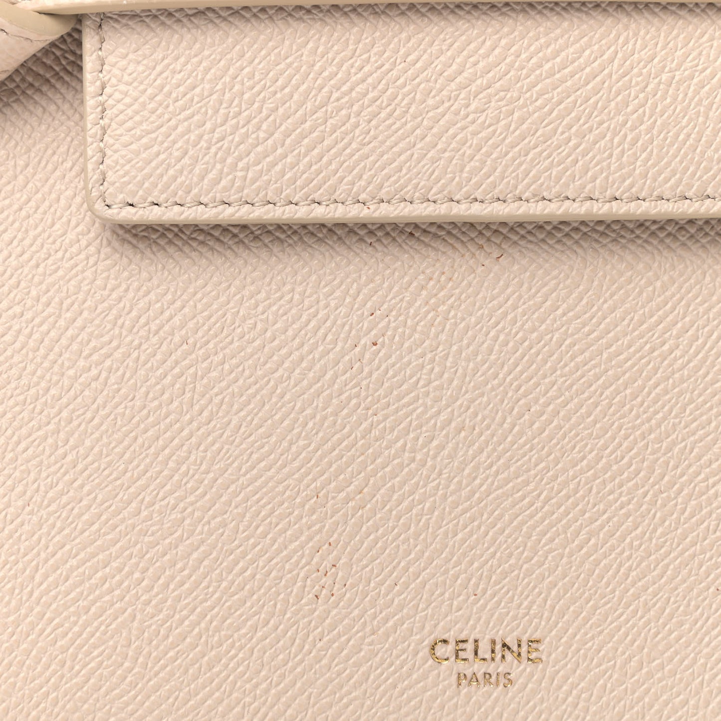 Grained Calfskin Nano Belt Bag Powder