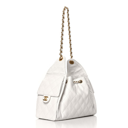 Chanel Caviar Quilted Small Chanel 25 Handbag White 2 of 10
