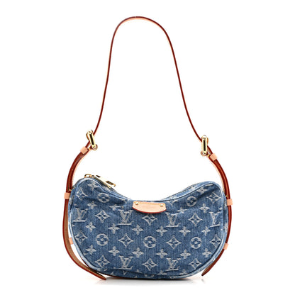 Louis Vuitton Monogram Denim Croissant MM Blue 1 of 11