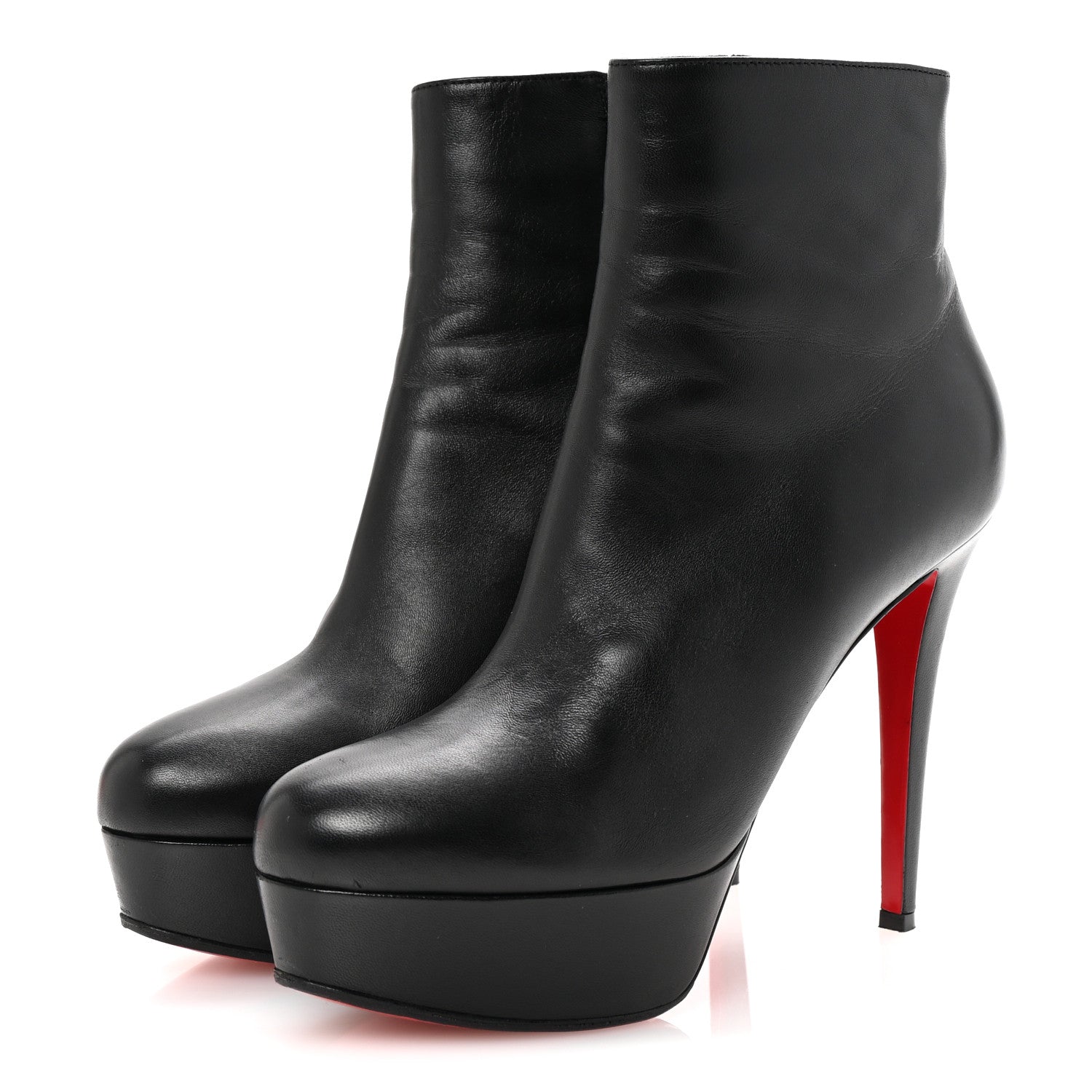 Christian Louboutin Calfskin Bianca 120 Ankle Boots 39.5 Black 4 of 9