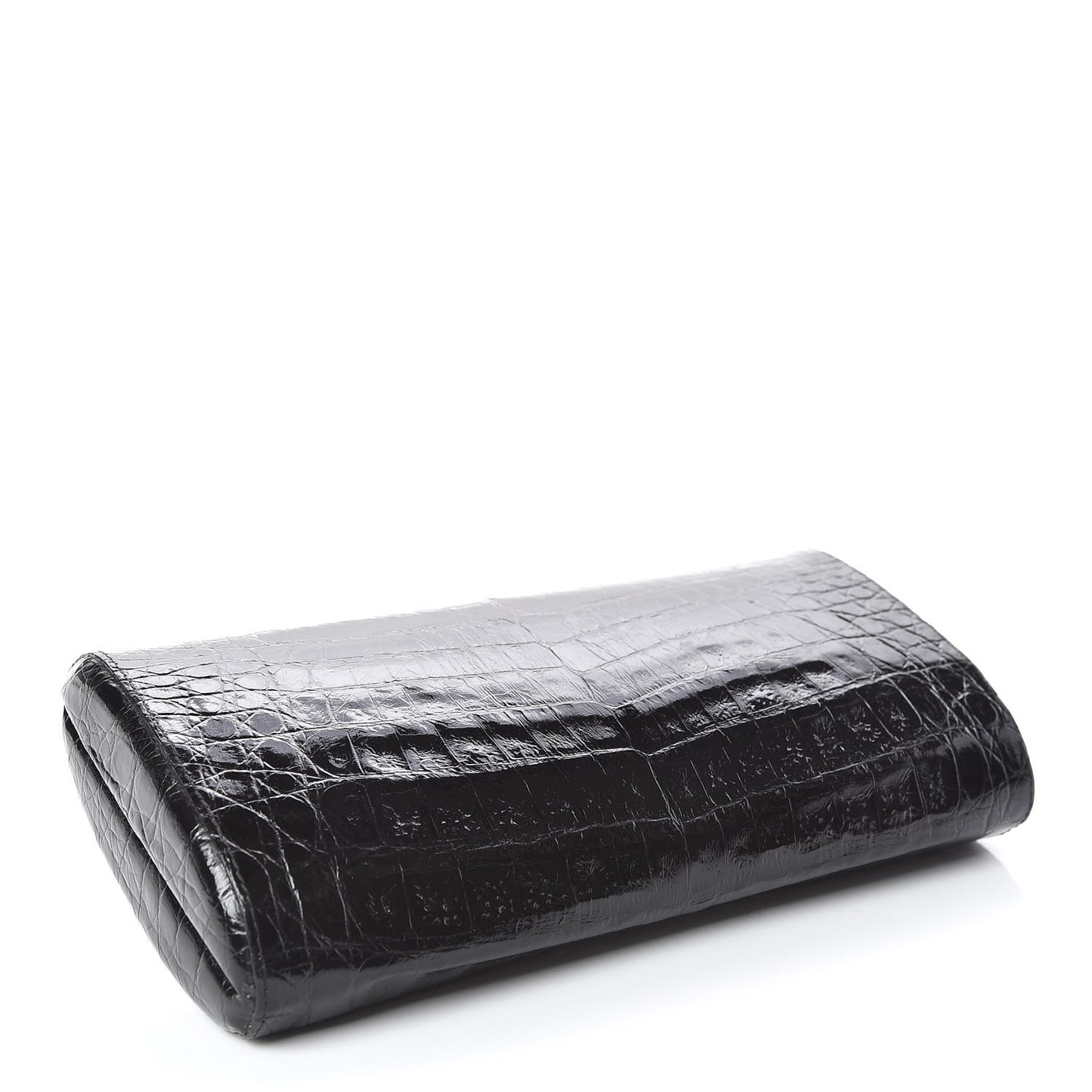 Crocodile Clutch Black