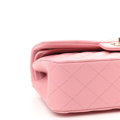 Chanel Caviar Quilted Small Double Flap Pink 9 of 11