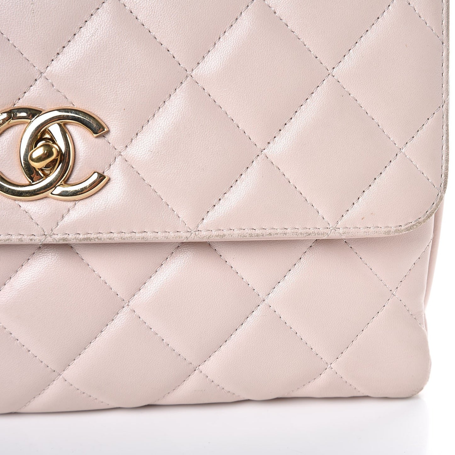 Lambskin Quilted Medium Trendy CC Flap Pink
