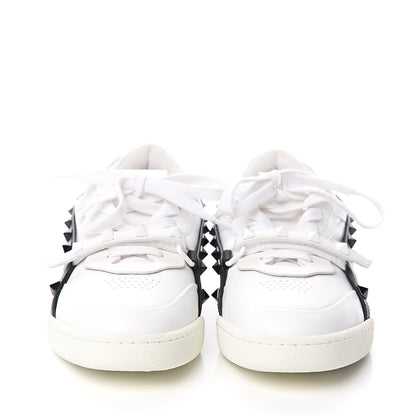 Valentino Garavani Calfskin Womens Rockstud Armour Sneakers 37 White 2 of 9