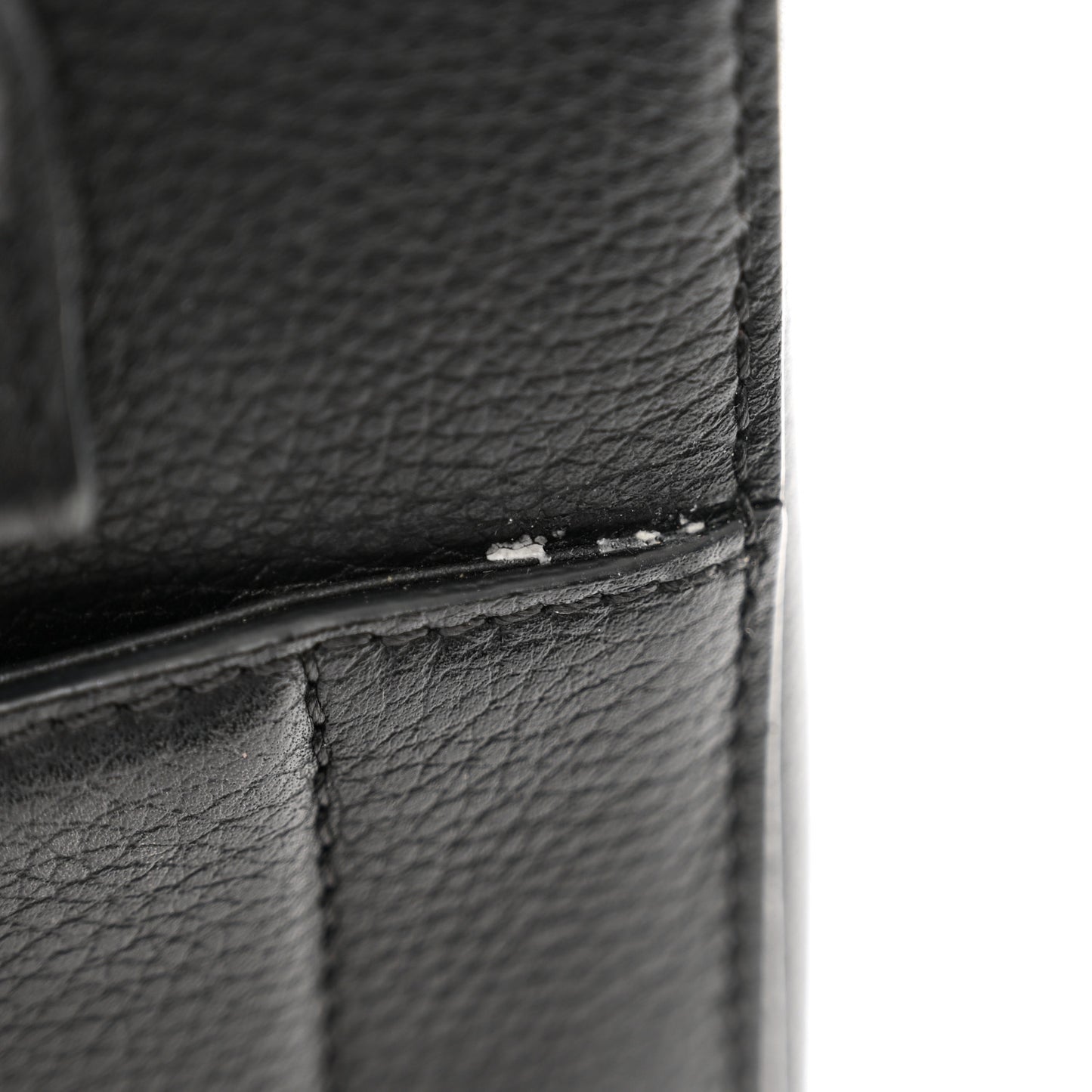 Grained Calfskin Mini Neo Executive Shopper Tote Black