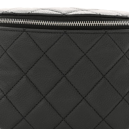 Chanel Grained Calfskin Quilted Waist Belt Bag Black 8 of 10