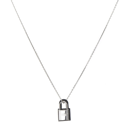 Hermes Swift Small O'Kelly Pendant Necklace Black 1 of 8