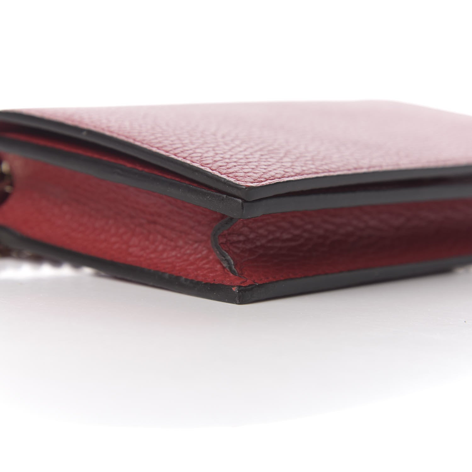 Gucci Dollar Calfskin Medium Betty Chain Wallet Red 7 of 9