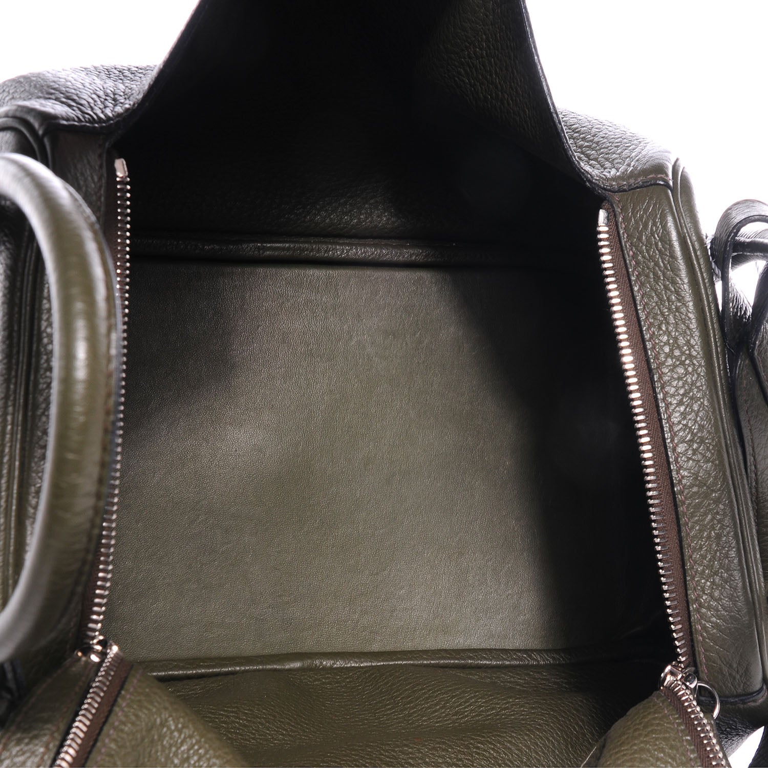 Hermes Taurillon Clemence Lindy 34 Vert Bronze 7 of 7