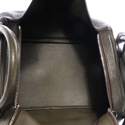 Hermes Taurillon Clemence Lindy 34 Vert Bronze 7 of 7