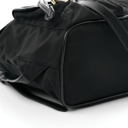 Prada Tessuto Nylon Vitello Backpack Black 7 of 8