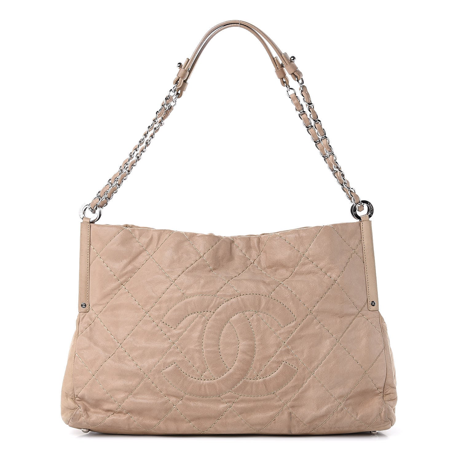 Chanel Iridescent Calfskin Small Sea Hit Tote Beige 1 of 18