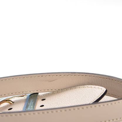 Burberry Soft Grain Calfskin Small Buckle Zip Bag Limestone 5 of 8