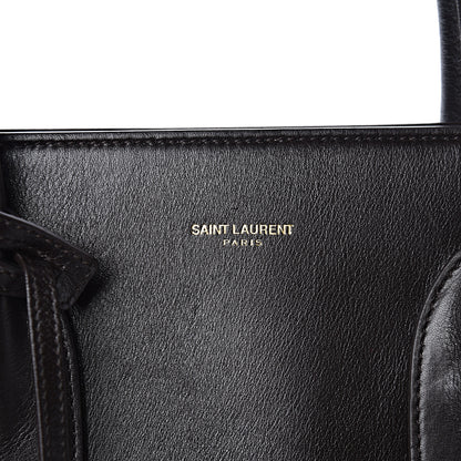 Saint Laurent Calfskin Large Sac De Jour Carryall Dark Brown 9 of 9