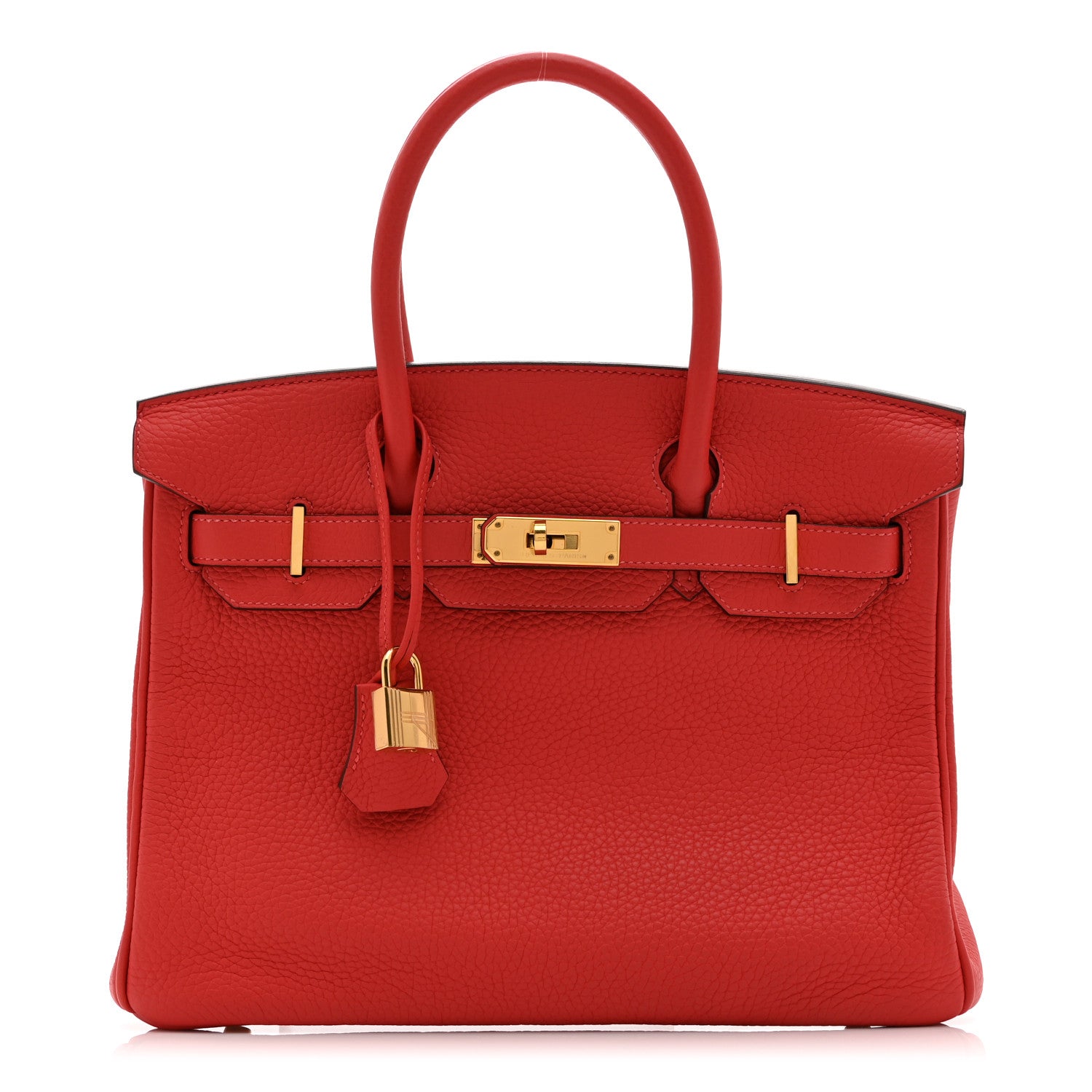 Hermes Taurillon Clemence Birkin 30 Rouge Pivoine 2 of 19