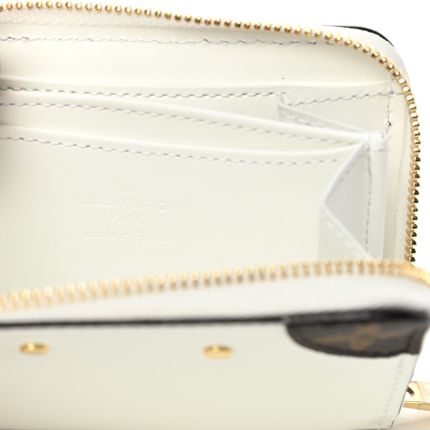 Louis Vuitton Patent Miroir Venice Zippy Coin Purse Snow 6 of 9
