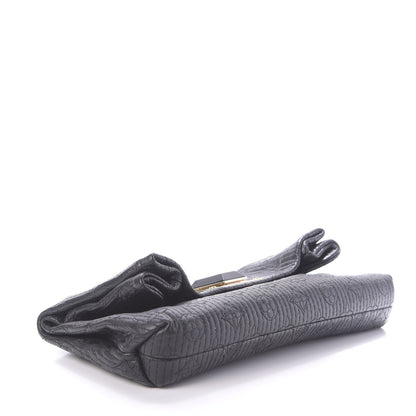 Louis Vuitton Calfskin Quilted Monogram Altair Clutch Black 4 of 10