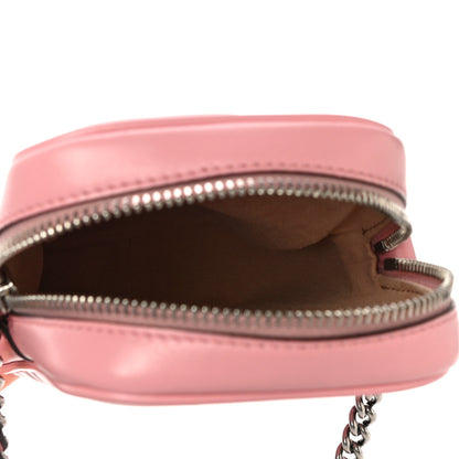 Gucci Calfskin Matelasse Mini GG Marmont Crossbody Bag Wild Rose 4 of 8
