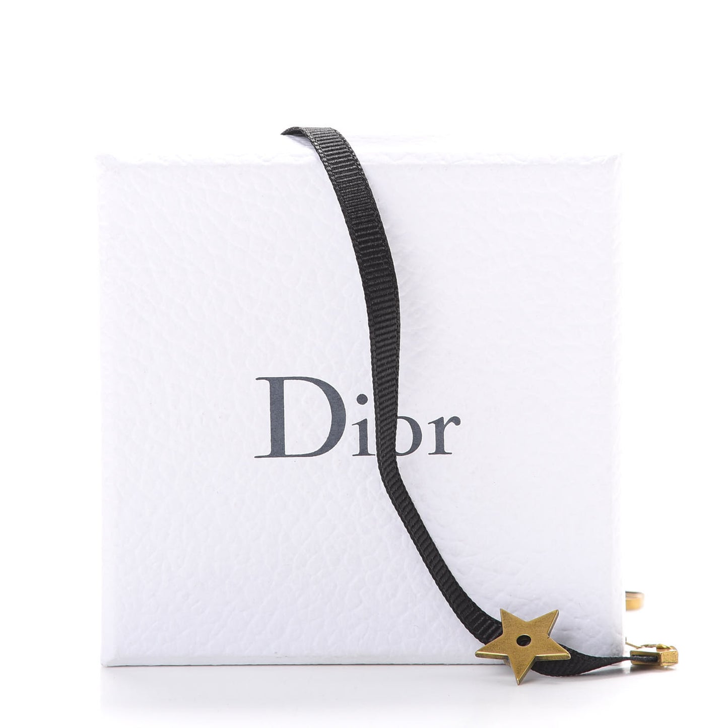 Grosgrain Ribbon Star Choker Necklace Black