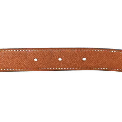 Hermes Epsom Swift 24mm H Belt 85 Gold Black 4 of 6