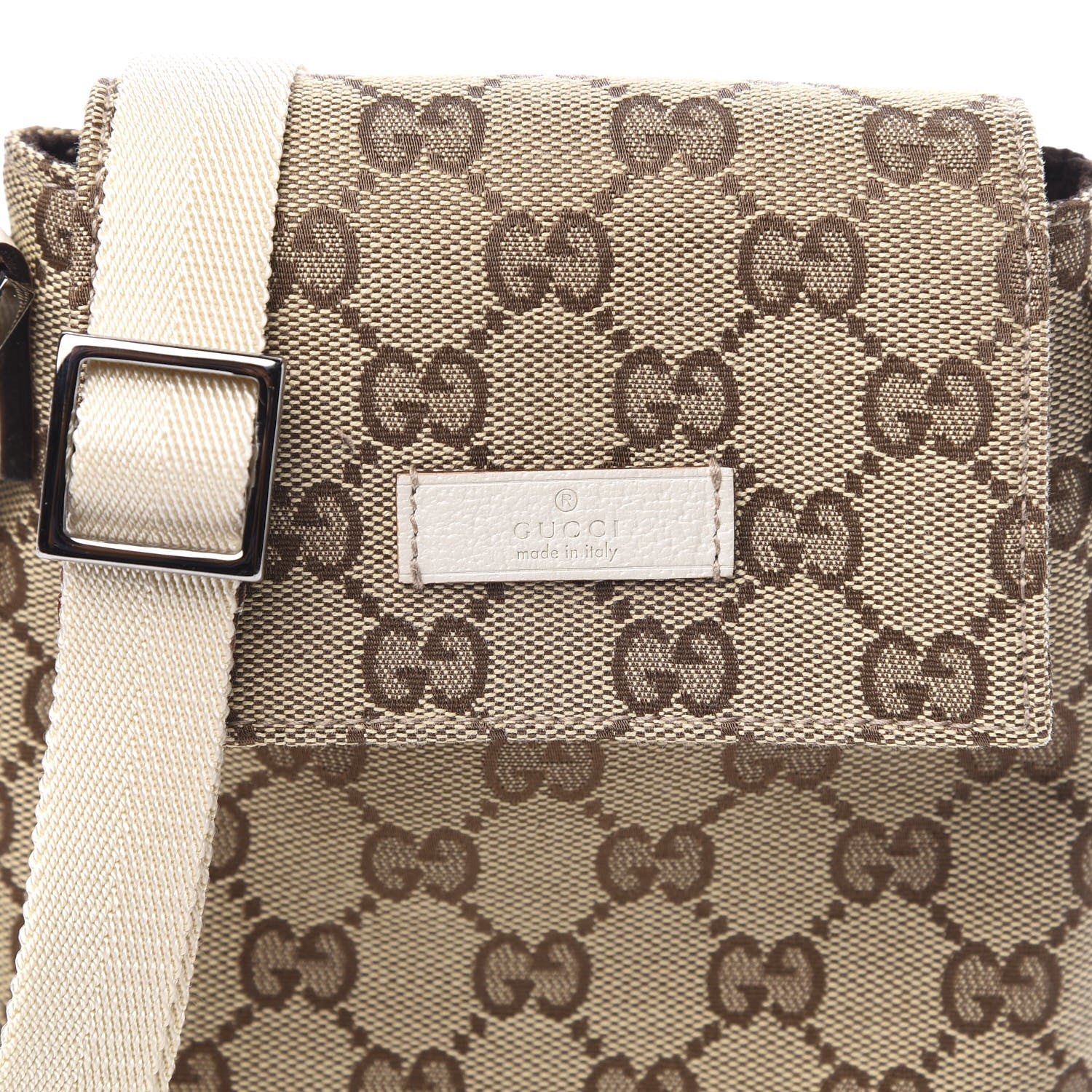Gucci Monogram Mini Crossbody Bag Beige White 11 of 11