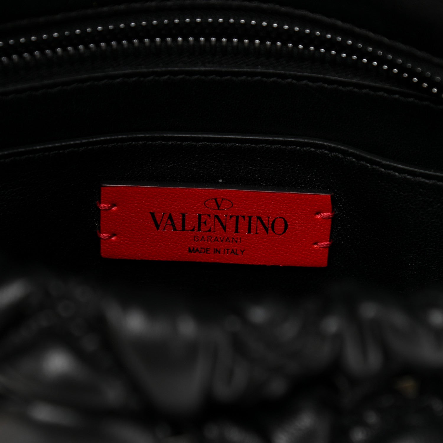 Valentino Garavani Nappa Medium Spikeme Shoulder Bag Black 5 of 9