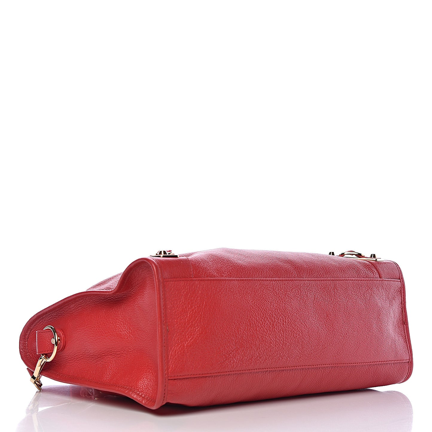 Chevre Gold Metallic Edge Hardware City Rouge Grenade