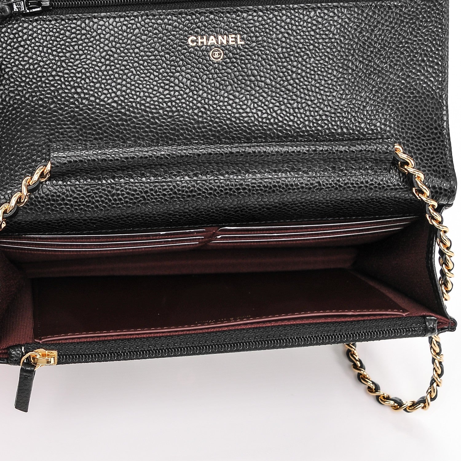 Chanel Caviar Quilted Wallet On Chain WOC Black 5 of 7