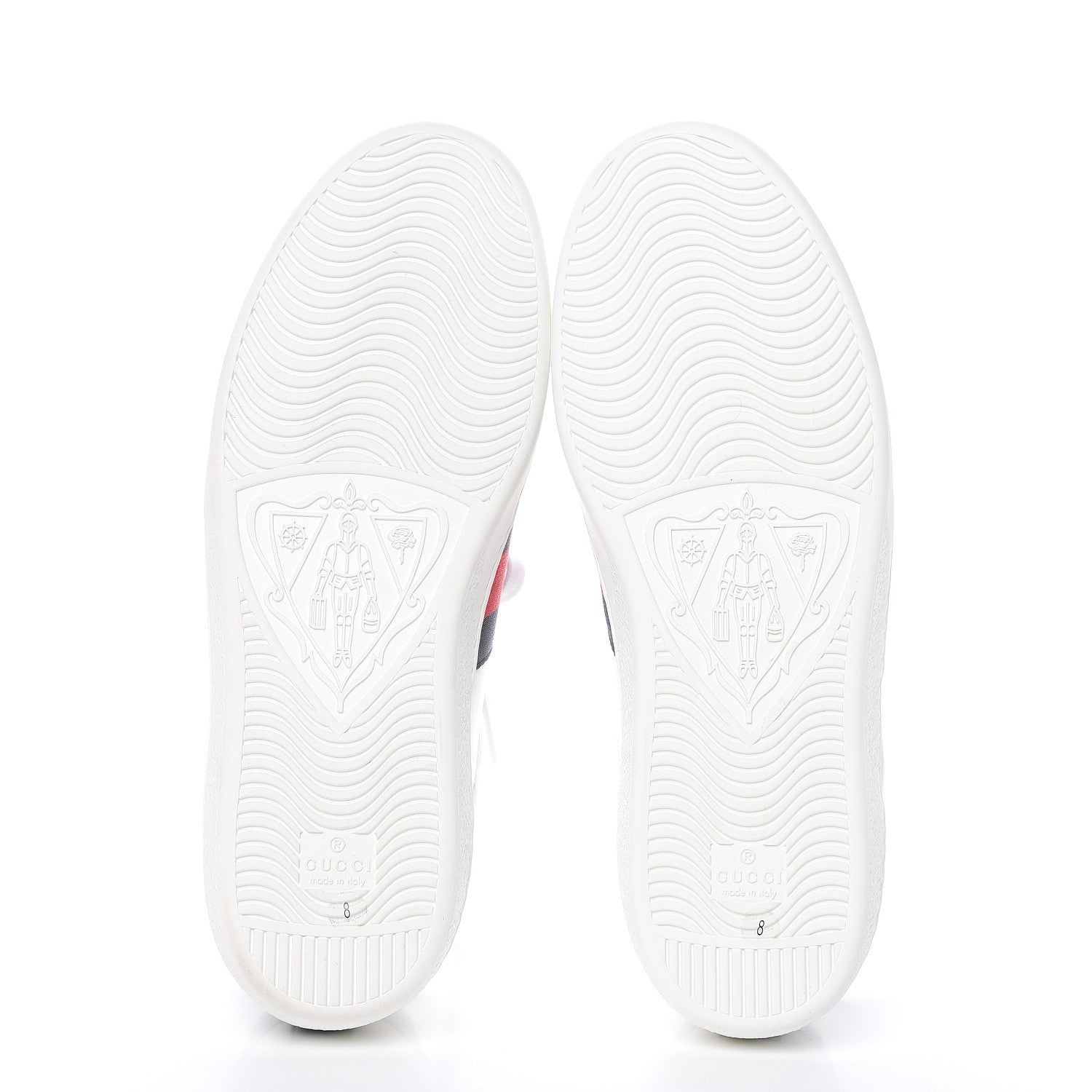 Gucci Miro Soft Calfskin Ayers Web Mens Ace Sneakers 8 White Blue 5 of 9