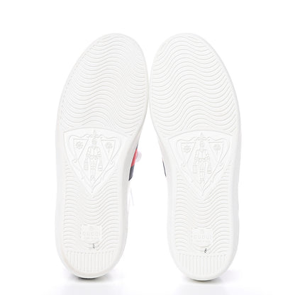 Gucci Miro Soft Calfskin Ayers Web Mens Ace Sneakers 8 White Blue 5 of 9