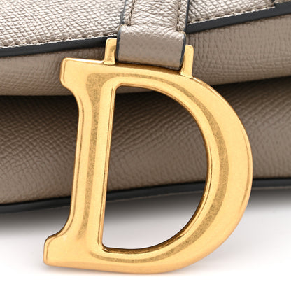 Christian Dior Grained Calfskin Saddle Bag With Strap Clay Green 11 of 12